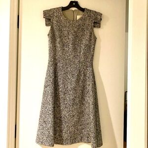 Meg designed wool melange gray dress - made in Canada